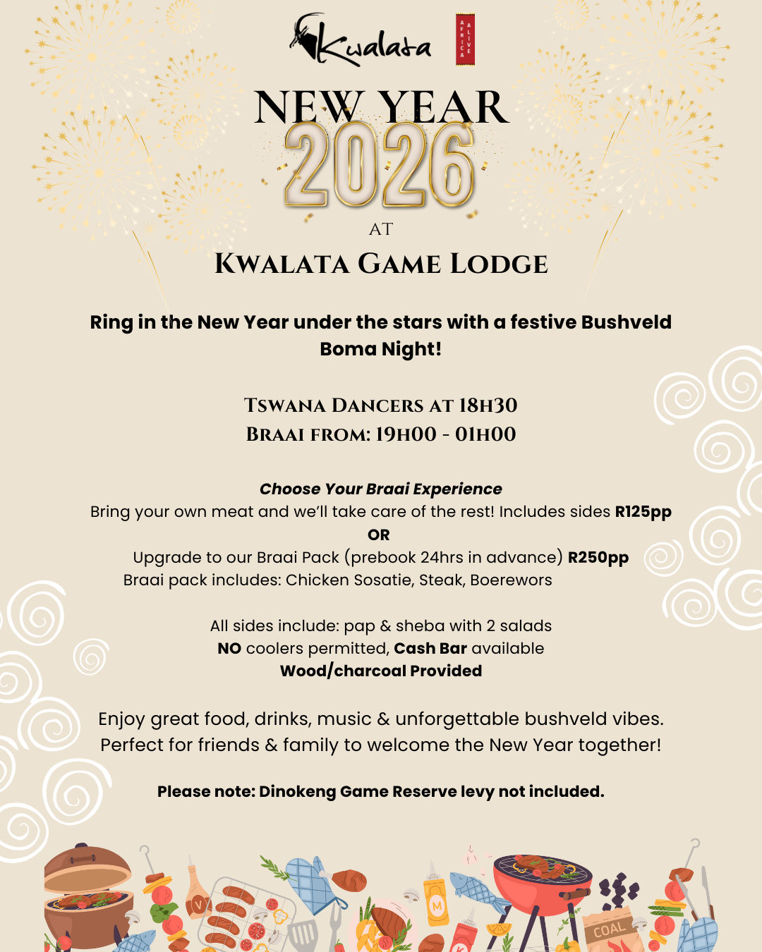 NEW YEAR’S EVE BOMA BRAAI